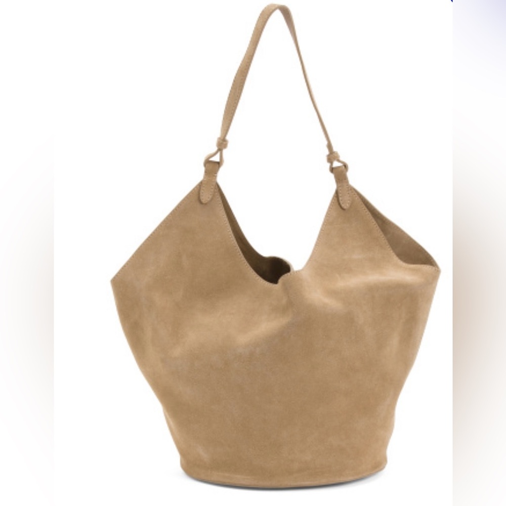 Elegant Tan Suede Women's Bag (Made in Italy)